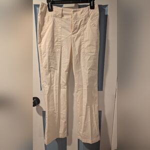 Cream Casual Pants